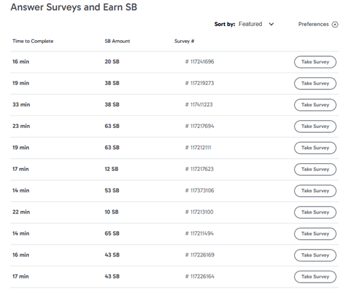 Paid surveys of Swagbucks
