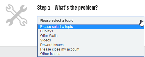 PrizeRebel support options