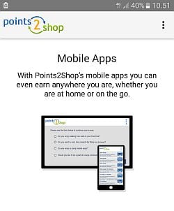 The old Points2Shop app, removed after the 2021 update