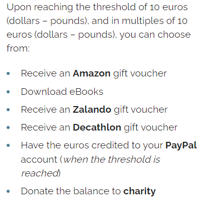 Surveyeah payout methods