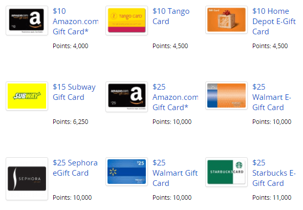 Some of the reward options on Tellwut