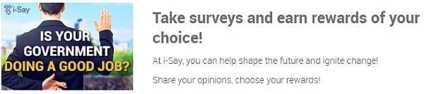 Ipsos iSay surveys