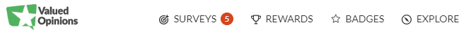 Valued Opinions dashboard