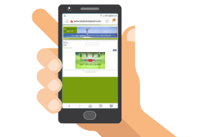 The Resolution Research website on a phone
