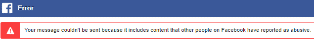 Facebook blocking Opinion City links