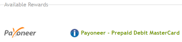 The old Payoneer reward on Resolution Research