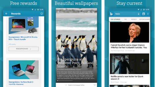 The Bing app