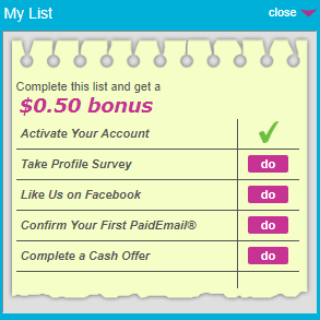 The DailyRewards daily to-do list