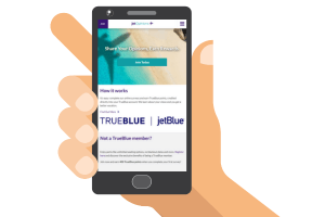 Jet Opinions website on a phone