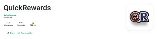 The QuickRewards app