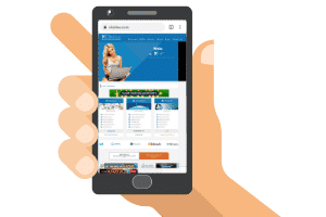 ClixBlue on a mobile browser
