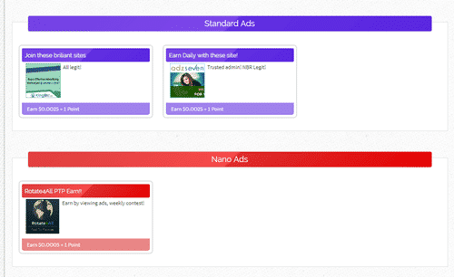 View Ads section on ClixBlue