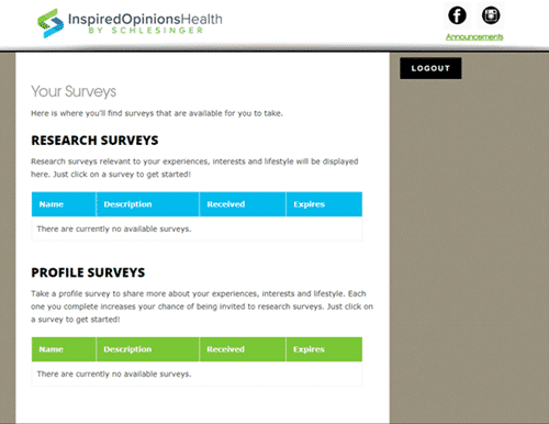 Inspired Opinions research and profile surveys