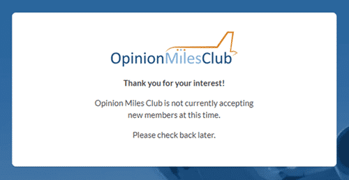 Opinion Miles Club not accepting new members