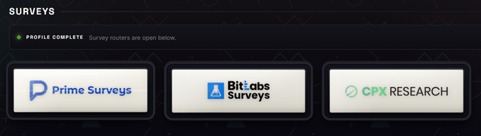 Paid surveys on Reward XP