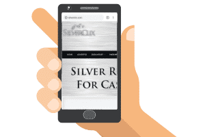 SilverClix in a mobile browser