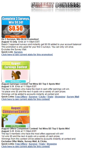 SquishyCash contests