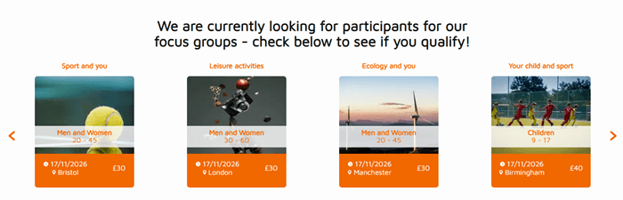 Panel Opinion focus groups