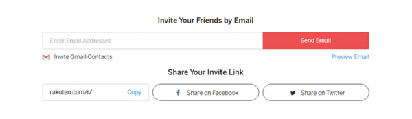 Rakuten referral program