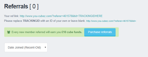 You Cubez referral program