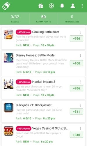 appKarma play offers