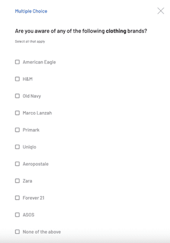 Short multiple-choice surveys on CrowdTap