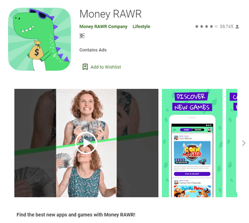 Money RAWR app on Google Play