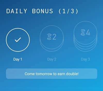 Sweatcoin daily bonus