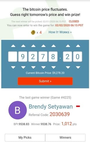Bituro Bitcoin guessing game