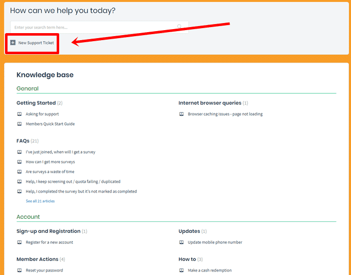 The Octopus Group Knowledge Base and support ticket page
