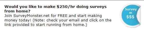 An earning claim in an Admired Opinions offer
