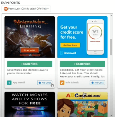 Paid offers on Snagoo.com