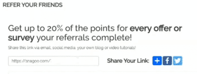 Snagoo.com referral program
