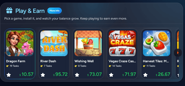 Featured mobile games on Slicethepie