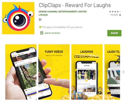 ClipClaps mobile app