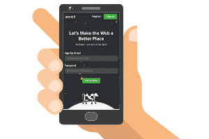 Enroll on a mobile browser