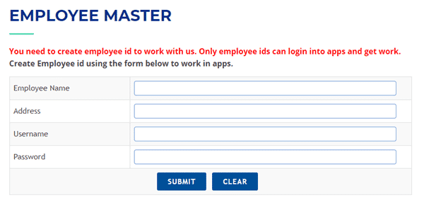 Creating a CaptchaTypers employee profile
