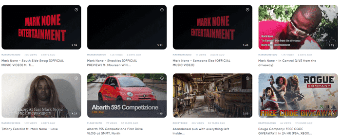 Videos to watch on HideoutTV