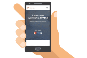 Apperwall on a mobile browser