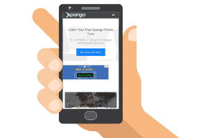 Mobile site of Xpango