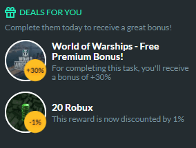 Sample deals on Gamehag