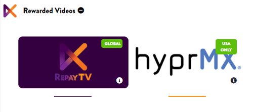 Rewarded videos on Ads Repay