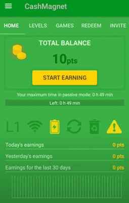CashMagnet passive mode