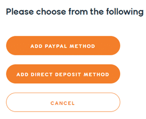 Second to None payment methods: PayPal and direct bank transfer