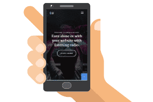 RadioEarn mobile site