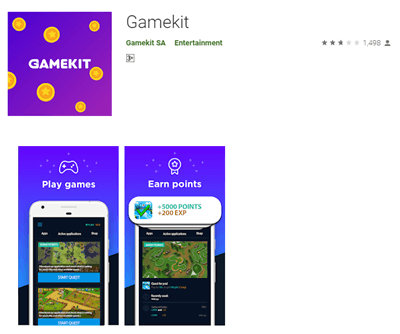Gamekit app on Google Play
