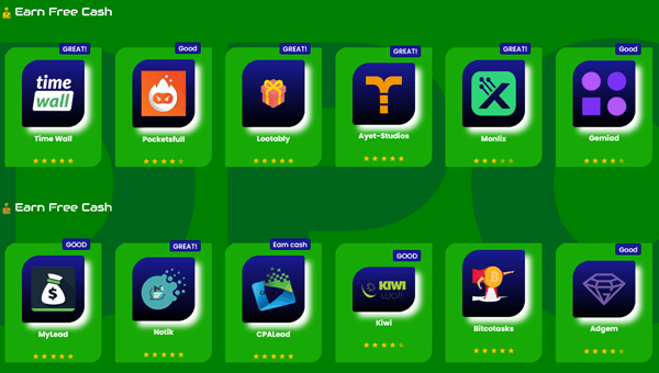 Offerwalls on PaidPoints.com