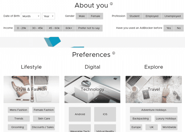 Preferences for the Gener8 extension