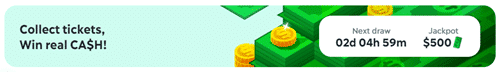 The weekly prize for Gamee tickets