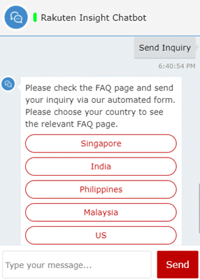 Rakuten Insight chatbot